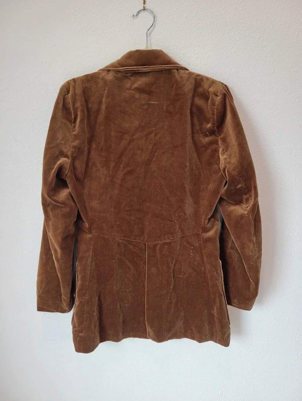 Vintage‎ Bluebeards Brown Velvet Blazer Men’s S Retro 70s Disco Jacket